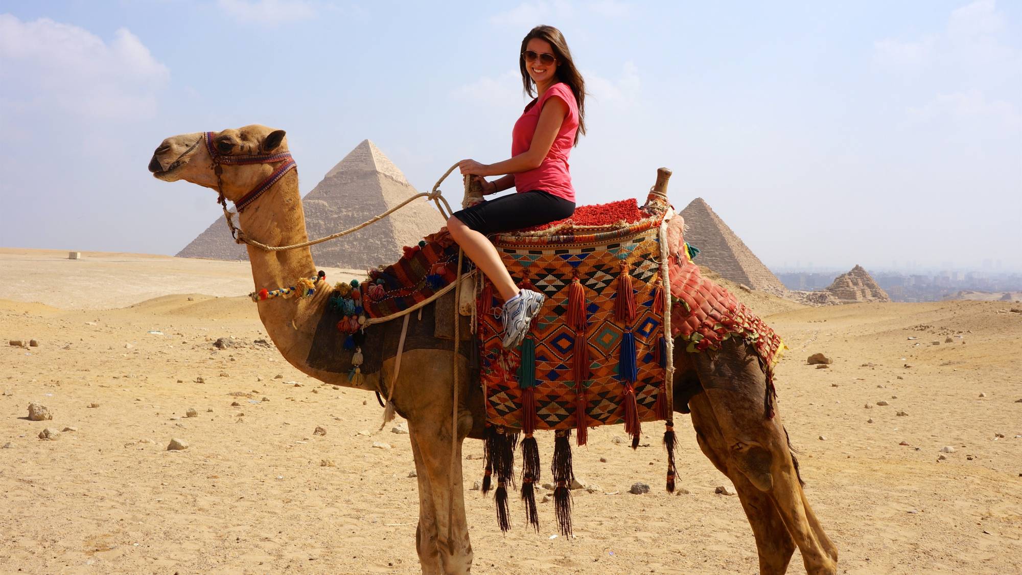 A Camel Ride at Giza Pyramids